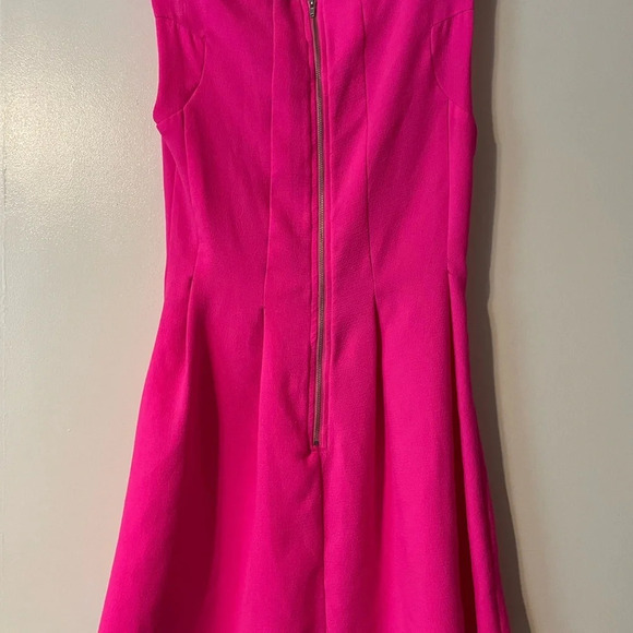 L’Atiste Hot Pink Sleeveless Fit and Flare Mini Dress Size Medium - Picture 7 of 12